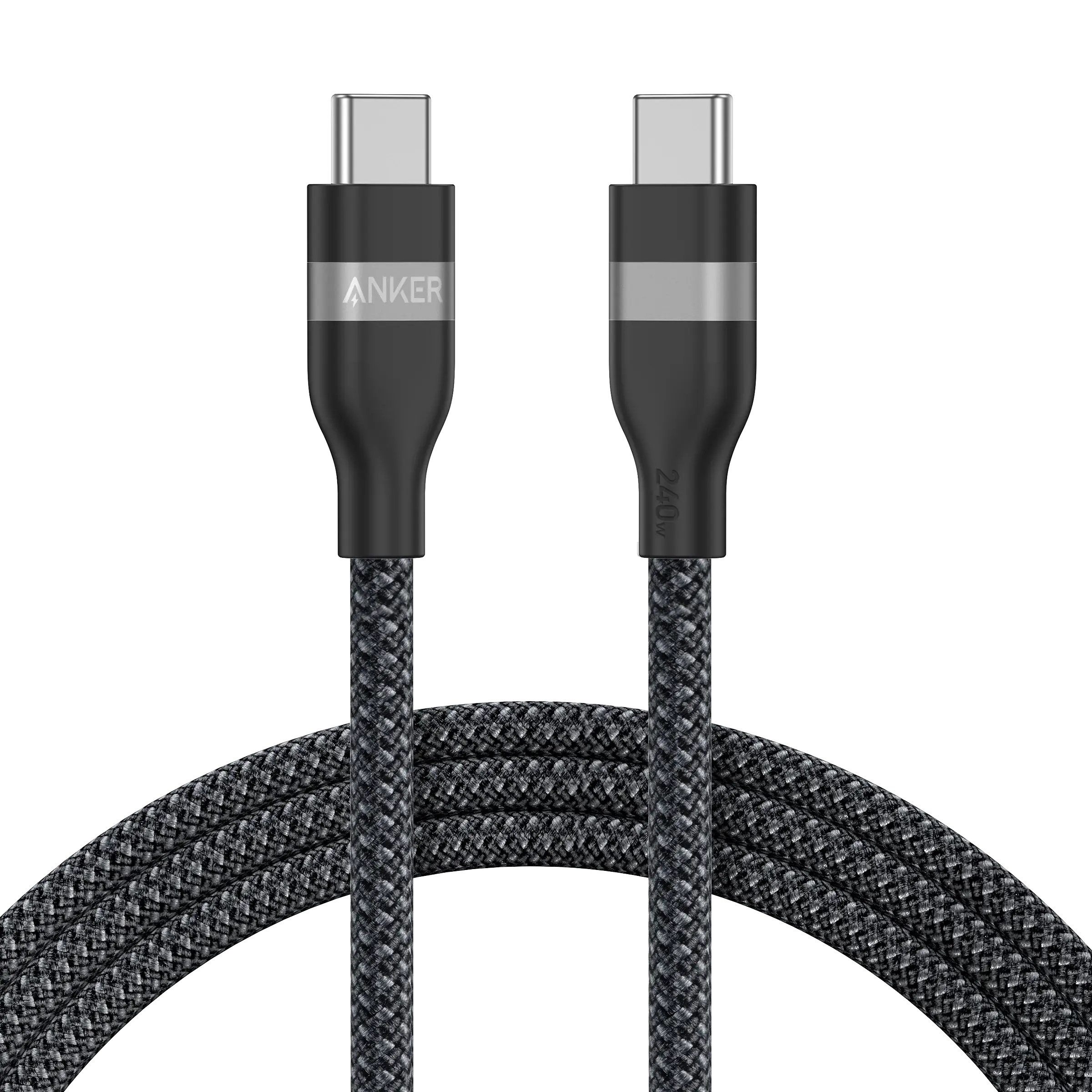 Câble Anker USB-C Tressé Écologique – Charge Rapide & Haute Compatibilité (Noir) Connecto.ma